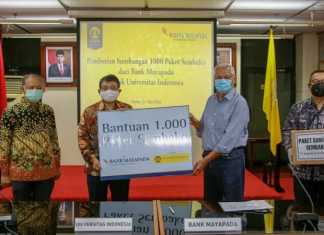 Bank Mayapada Serahkan Bantuan 1.000 Paket Sembako. Doc. Humas UI.