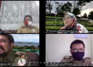Wakil Menteri KLHK memimpin Webinar dalam pembahasan Rehabilitasi DAS(Daerah Aliran Sungai)