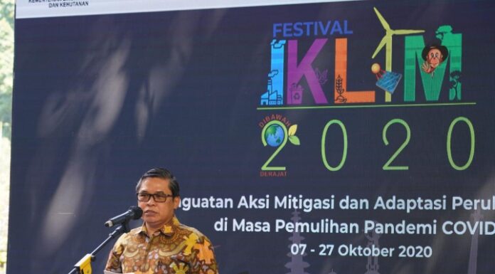 Wakil Menteri LHK membuka Festival Iklim2020