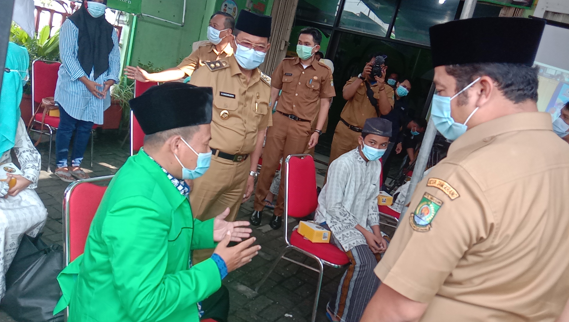Kunjungan Walikota dan wakil walikota Tangerang di Yayasan Pemberdayaan Insan Mandiri