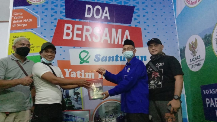 Satgas TFTT Polsek Ciputat Berbagi Santunan di Istana Yatim Pabu Tangerang Selatan